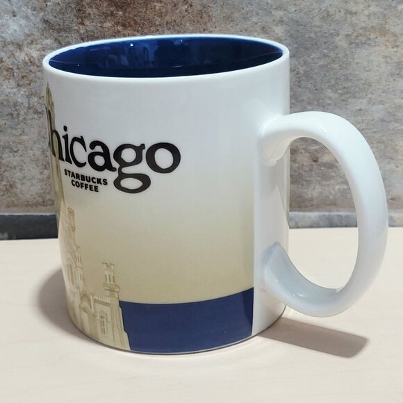 Starbucks Global Icon Collector Series 2009 Chicago Coffee Mug 16 Oz - Picture 5 of 10